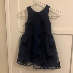 Navy Blue Reindeer dress
